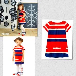 Gymboree Red White & Blue Striped Shirt Dress
